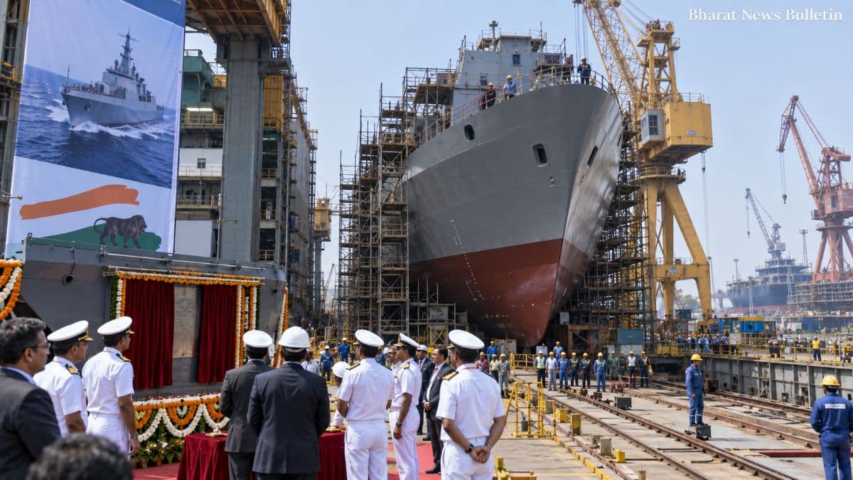 Cochin Shipyard NGMV keel-laying ceremony for Indian Navy