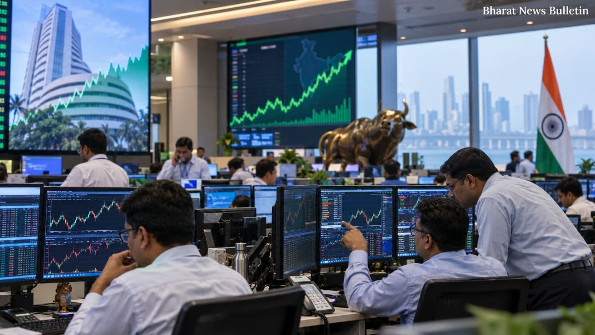 Nifty 50 and Sensex market indicators on a trading day