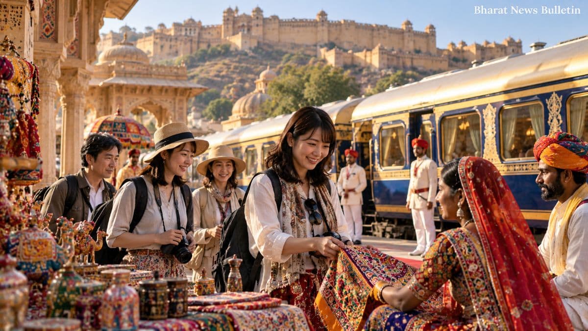 Japanese tourists exploring Rajasthan tourism attractions