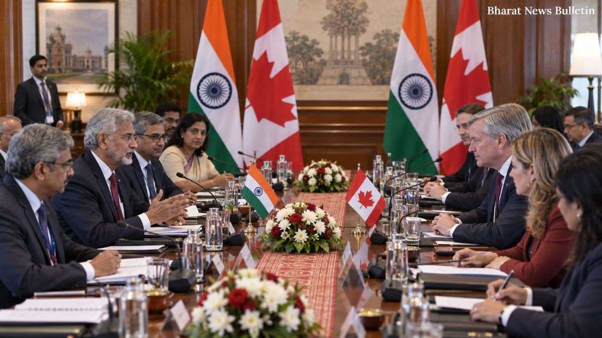 India and Canada trade ministers during CEPA negotiations