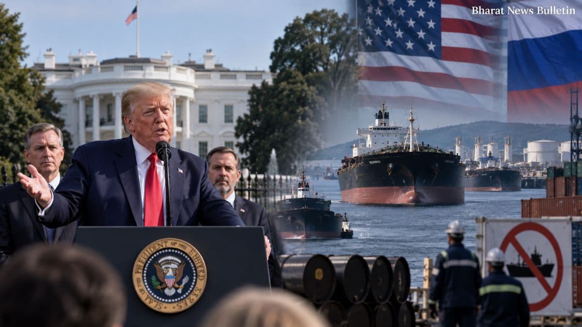 US President Trump and global trade officials amid new Russia sanctions